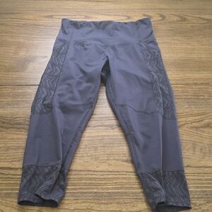 Gray Cropped Leggings